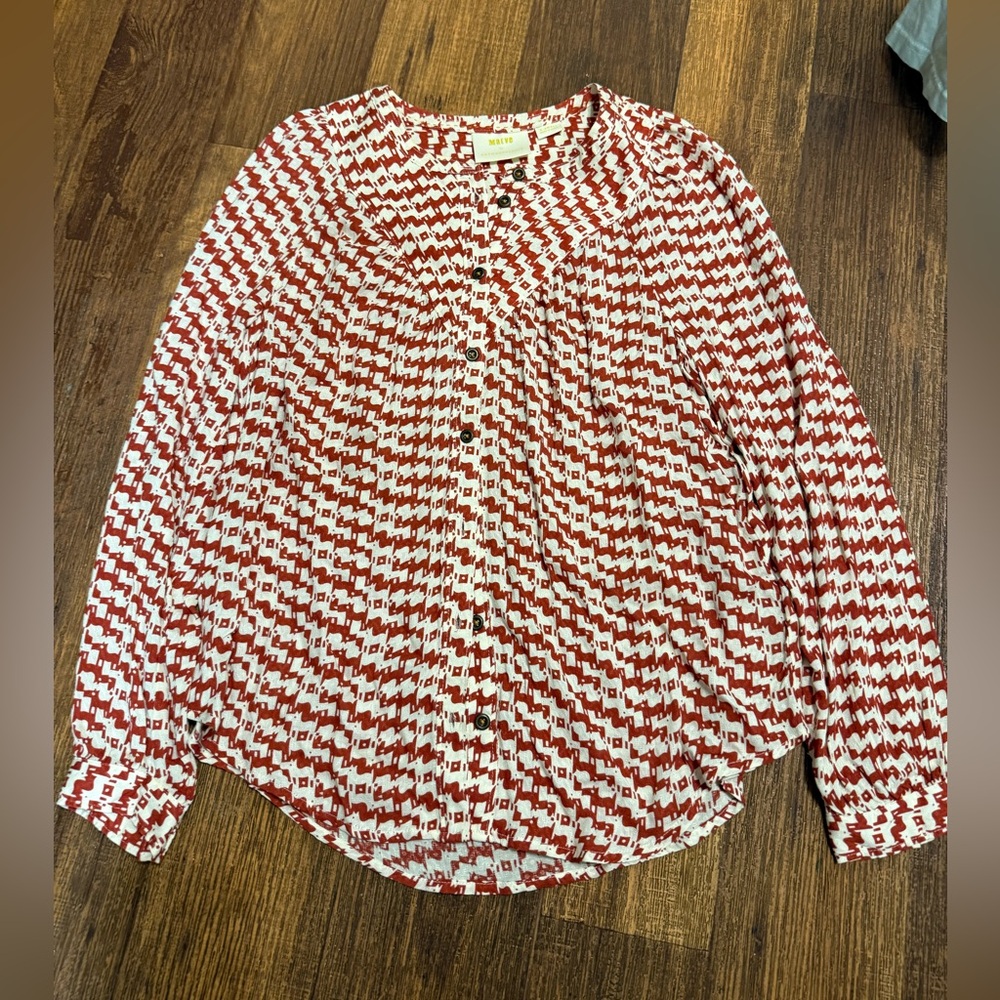 Anthropologie minimilist normcore blouse